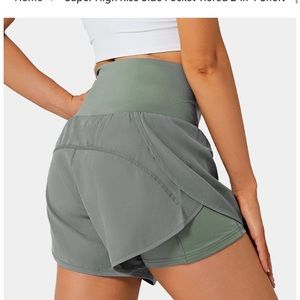 Super High Rise Side Pocket Tiered 2-in-1 Short